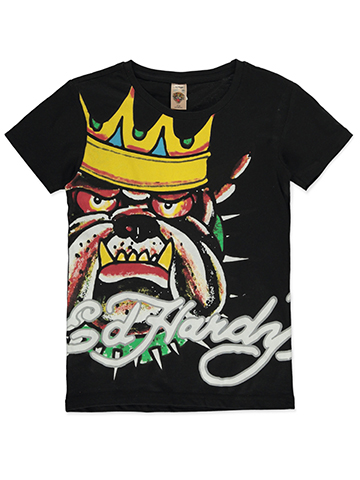Ed Hardy Boys' Bulldog T-Shirt - CookiesKids.com