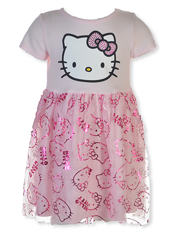 Hello Kitty Girls' Smile T-Shirt Dress - CookiesKids.com