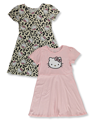 Hello Kitty Girls' 2-Pack T-Shirt Dress Set - CookiesKids.com