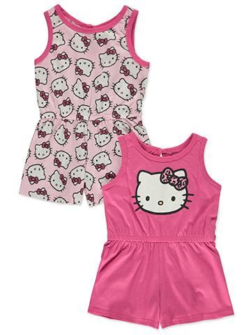 Hello Kitty Girls' 2-Pack Heart Rompers - CookiesKids.com