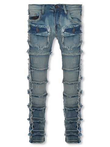 FWRD Boys' Stacked Cargo Frayed Jeans - CookiesKids.com