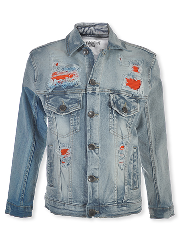 Evolution in Design Boys' Ripped Denim Jacket - CookiesKids.com
