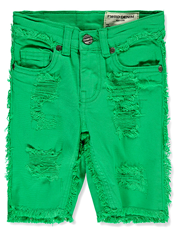 FWRD Boys' Fringe Rip Denim Shorts - CookiesKids.com