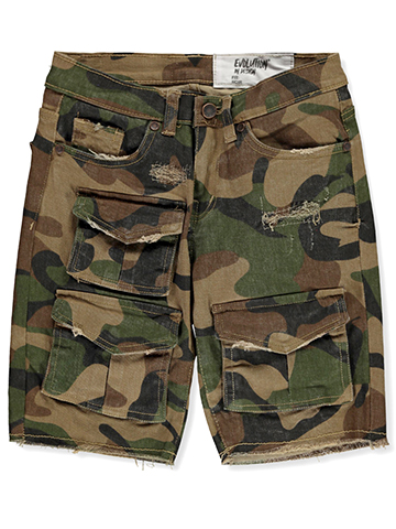 Evolution in Design Boys' Camo Cargo Shorts - CookiesKids.com