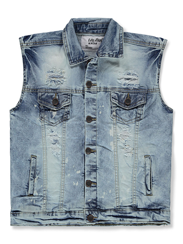 Evolution in Design Boys' Sleeveless Denim Vest - CookiesKids.com