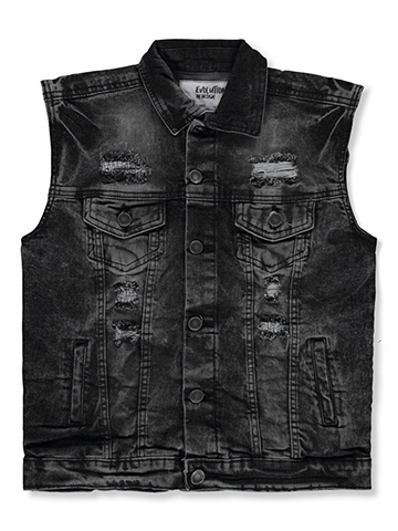 Evolution in Design Boys' Sleeveless Denim Vest - CookiesKids.com