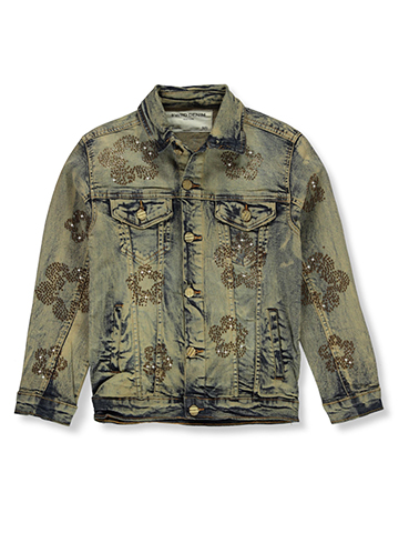 FWRD Boys' Rip Flower Denim Jacket - CookiesKids.com