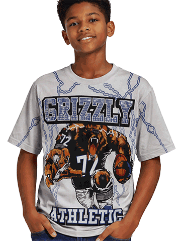 FWRD Boys' Football Bears Gem T-Shirt - CookiesKids.com