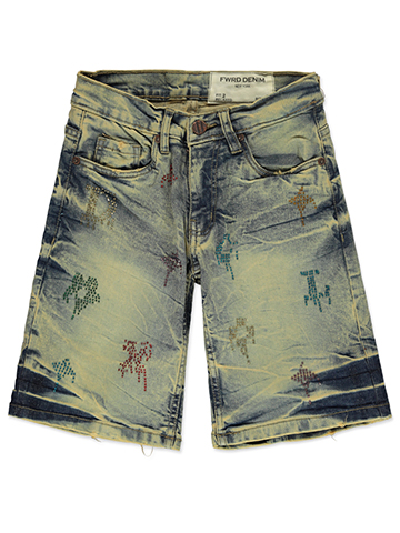 FWRD Boys' Crystal Deluxe Relaxed Denim Shorts - CookiesKids.com