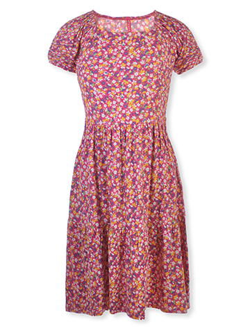 Cute 4 U Girls' Flower Puff Dress - CookiesKids.com