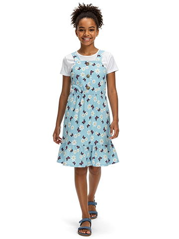 Cute 4 U Girls' 2-Piece Butterfly Dress Set - CookiesKids.com