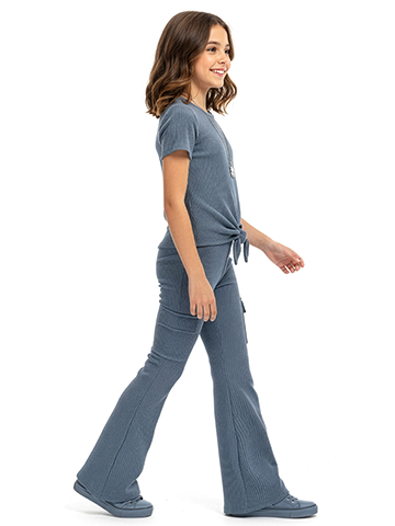 Cute 4 U Girls' 3-Piece Necklace Cargo Pants Set Outfit - CookiesKids.com