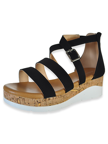 Link Girls' Nub Wedge Sandals - CookiesKids.com