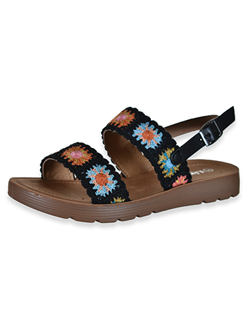 Link Girls' Flowerstitch Sandals - CookiesKids.com