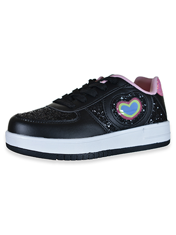 Link Girls' Lo-Top Glitter Sneakers - CookiesKids.com