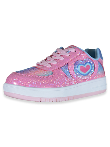 Link Girls' Lo-Top Glitter Sneakers - CookiesKids.com