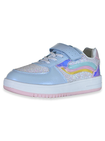 Link Girls' Lo-Top Glitter Rainbow Sneakers - CookiesKids.com