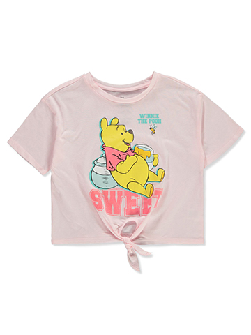 Disney Winnie The Pooh Girls' Tie-Front Box T-Shirt - CookiesKids.com