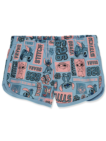 Disney Lilo & Stitch Girls' Ohana Terry Shorts - CookiesKids.com