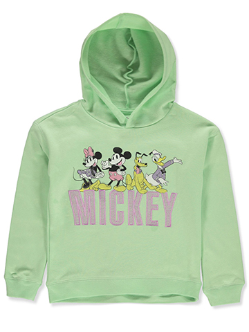 Disney Mickey Mouse Girls' Fleece Crew Hoodie - CookiesKids.com