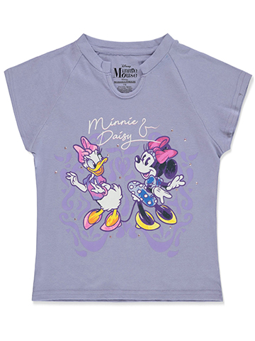Disney Minnie Mouse Girls' Daisy Duck Textured T-Shirt - CookiesKids.com