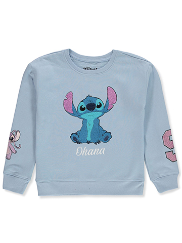 Disney Lilo & Stitch Girls' Varsity Chenille Sweatshirt - CookiesKids.com