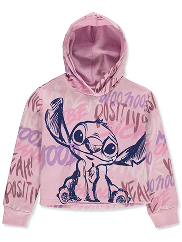Disney Lilo & Stitch Girls' Cropped Hoodie Sweatshirt - CookiesKids.com