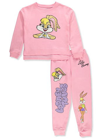 Looney Tunes Girls' 2-Piece Fleece Set Outfit - CookiesKids.com