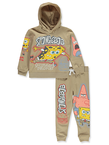 Spongebob Squarepants Boys' 2-Piece Joggers Set Outfit - CookiesKids.com