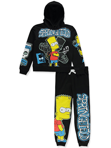 The Simpsons Boys' 2-Piece Joggers Set Outfit - CookiesKids.com