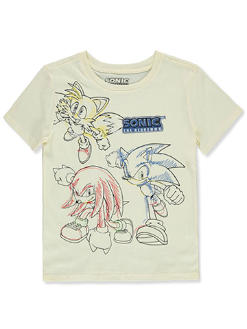 Sonic The Hedgehog Boys' Sketch T-Shirt - CookiesKids.com