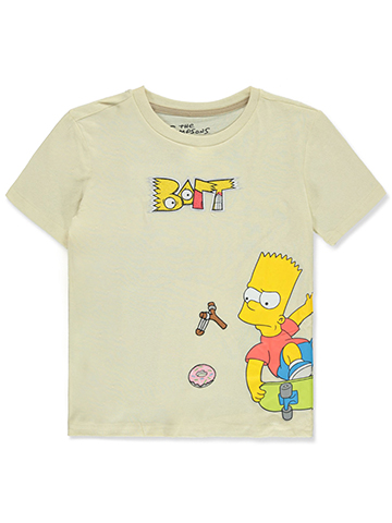 The Simpsons Boys' Bart Simpson Wrap T-Shirt - CookiesKids.com