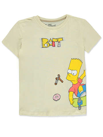 The Simpsons Boys' Bart Simpson Wrap T-Shirt - CookiesKids.com