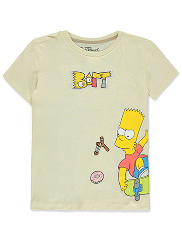 The Simpsons Boys' Bart Simpson Wrap T-Shirt - CookiesKids.com