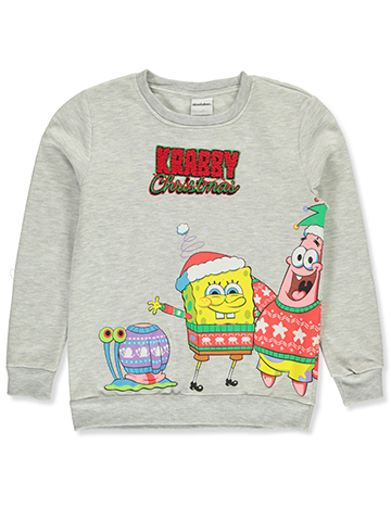 Spongebob Squarepants Boys' Textured Long-Sleeved Sweatshirt - CookiesKids.com