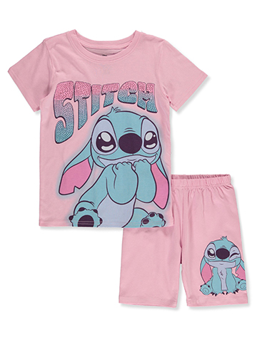 Disney Lilo & Stitch Girls' 2-Piece Shorts Set Outfit - CookiesKids.com