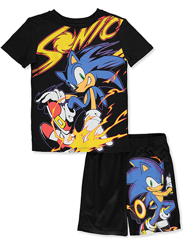 Sonic The Hedgehog Boys' 2-Piece Speed Shorts Set Outfit - CookiesKids.com