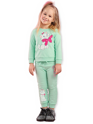 Disney The Aristocats Girls' 2-Piece Marie Joggers Set Outfit - CookiesKids.com
