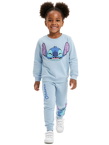 Disney Lilo & Stitch Girls' 2-Piece Joggers Set Outfit - CookiesKids.com