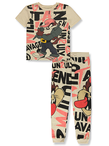 Looney Tunes Boys' 2-Piece Taz Joggers Set Outfit - CookiesKids.com