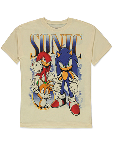 Sonic The Hedgehog Boys' Knuckles Tails T-Shirt - CookiesKids.com