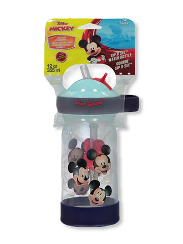 Disney Mickey Mouse Sip & See Water Bottle - CookiesKids.com