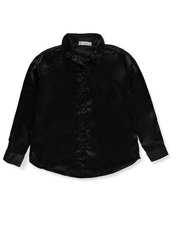 Jolie & Joy Girls' Satin L/S Shirt - CookiesKids.com