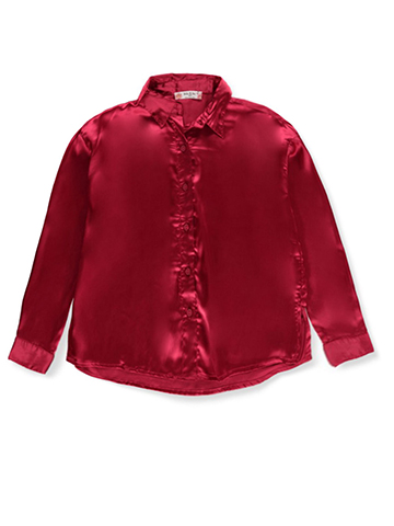 Jolie & Joy Girls' Satin L/S Shirt - CookiesKids.com