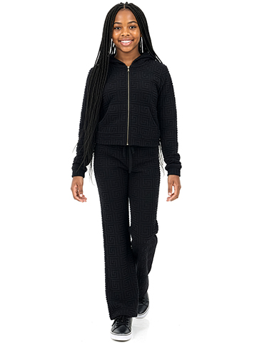 Jolie & Joy Girls' 2-Piece Terry Pants Set Outfit - CookiesKids.com
