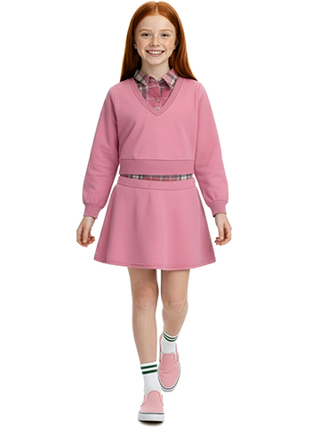 Jolie & Joy Girls' 2-Piece Scooter Skirt Set Outfit - CookiesKids.com