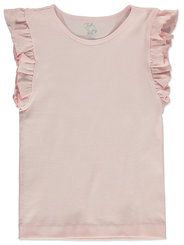 Jolie & Joy Girls' Knit Ruffle Top - CookiesKids.com