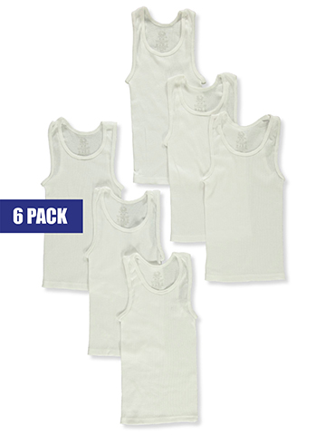 Fruit of The Loom Boys' 6-Pack EverSoft Tank Tops - CookiesKids.com