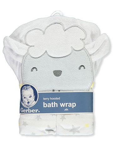 Gerber Unisex Baby Terry Hooded Bath Wrap - CookiesKids.com