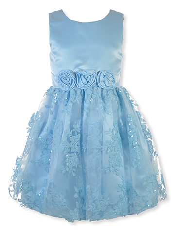 Bonnie Jean Girls' Rose Dress - CookiesKids.com
